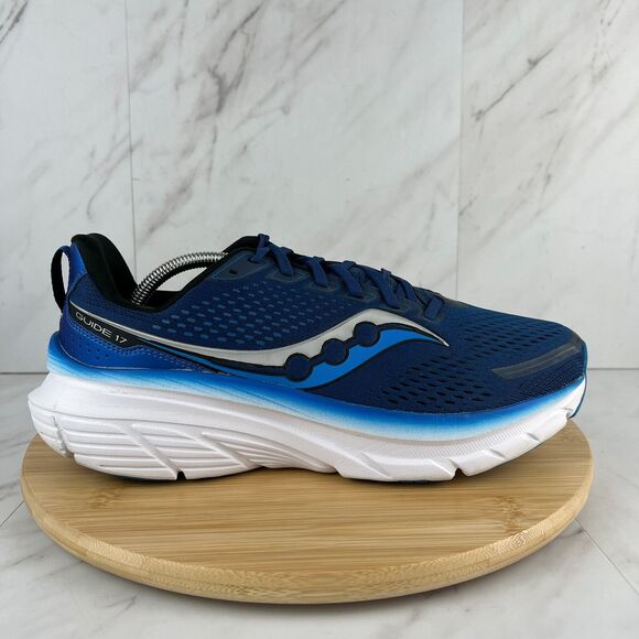 Saucony Guide 17 Mens Size 11 Blue Athletic Running Sneakers Shoes S20936-106 - Picture 1 of 8